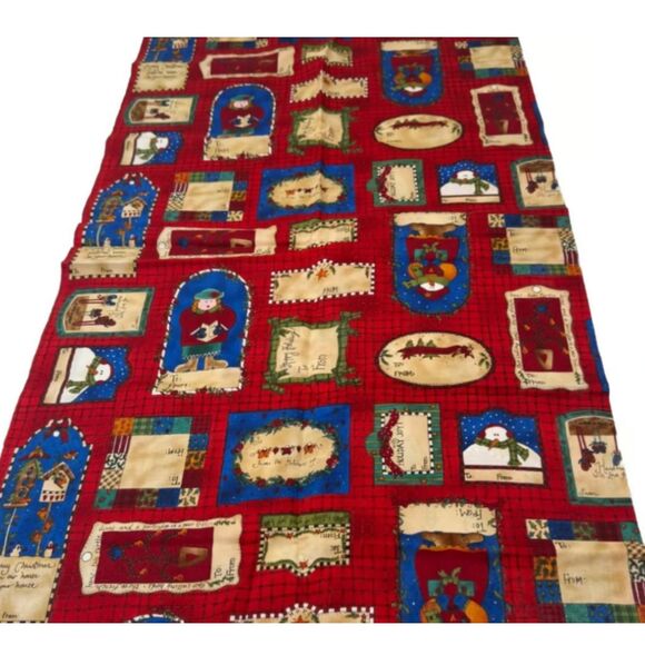 Other - Christmas Present Tags Fabric Gift Tags Fabric Quilting Cotton Fabric BTY